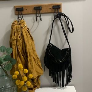 Boho Suede tassel crossbody purse